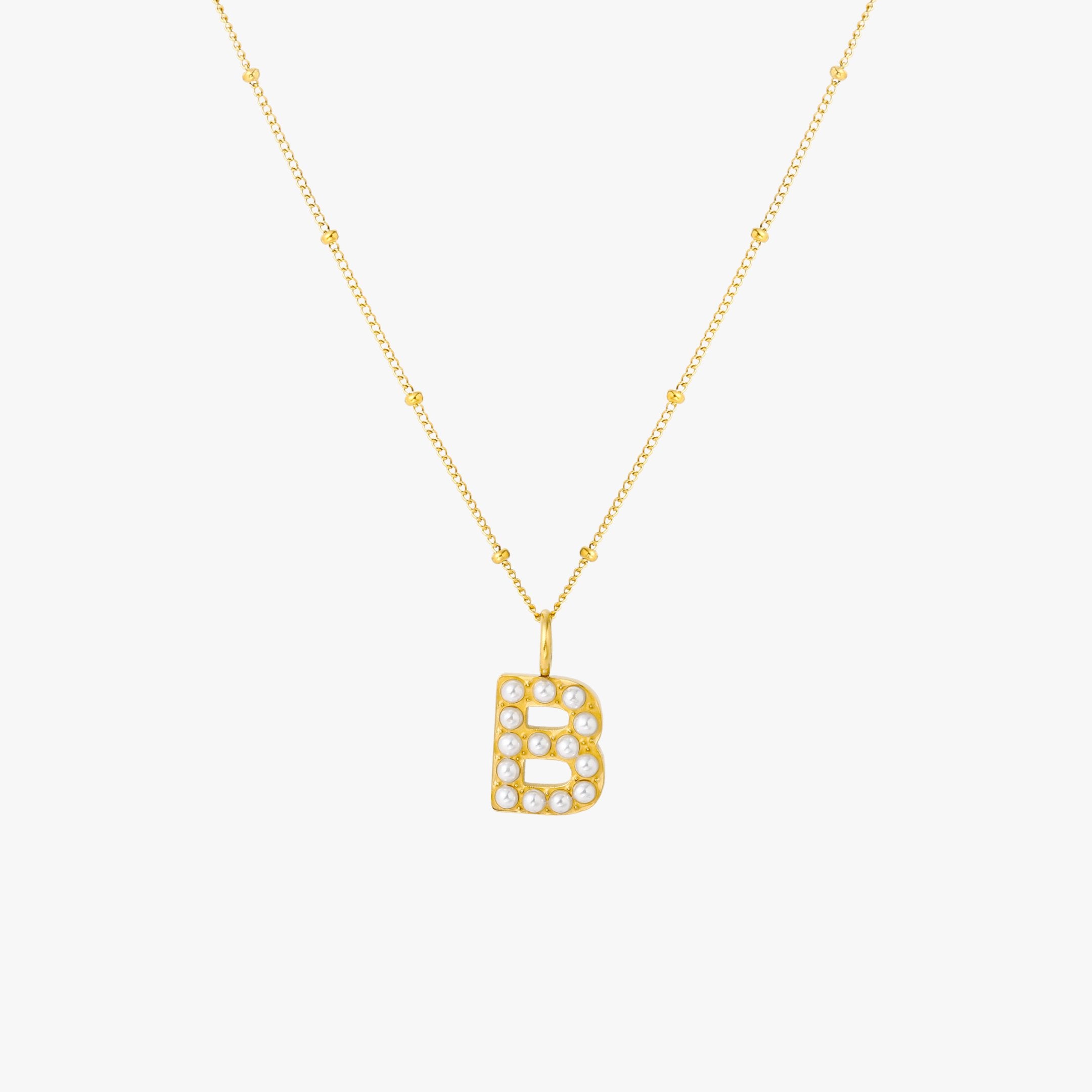 Pearl Initial Necklace - Image 10