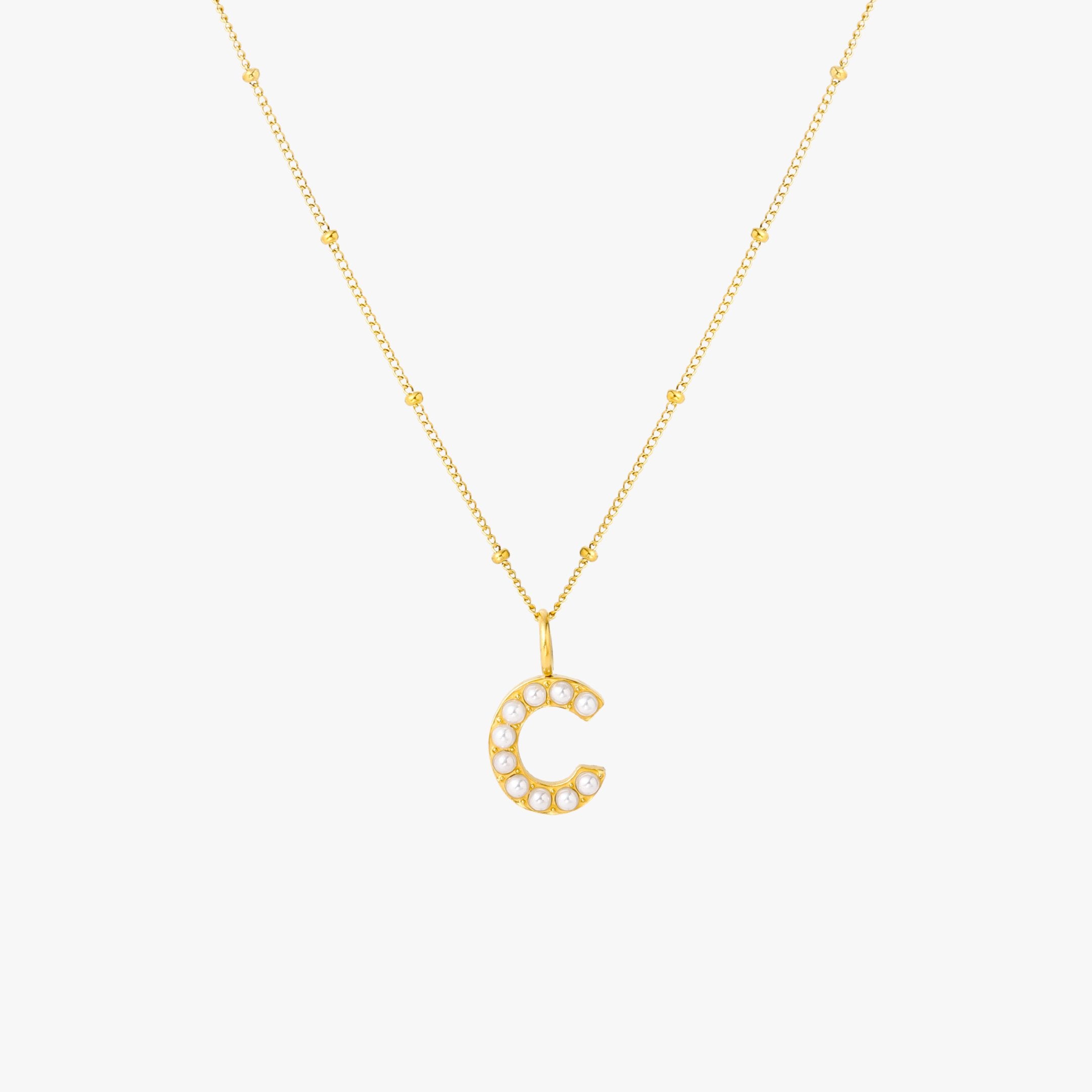 Pearl Initial Necklace - Image 11