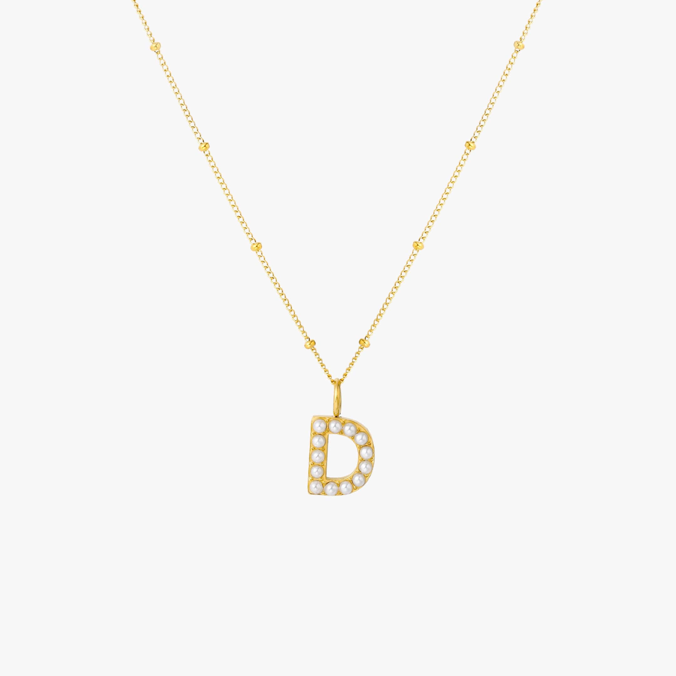 Pearl Initial Necklace - Image 12