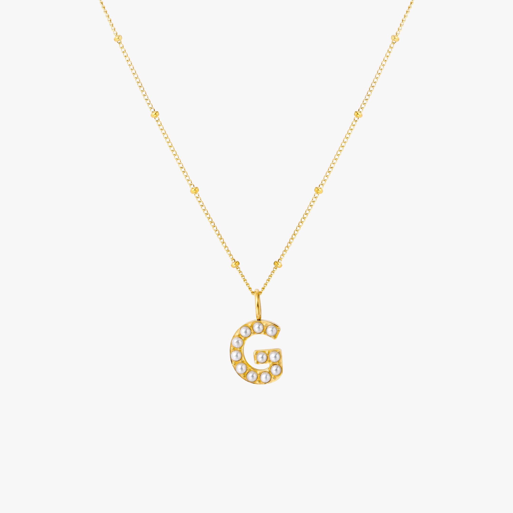 Pearl Initial Necklace - Image 15