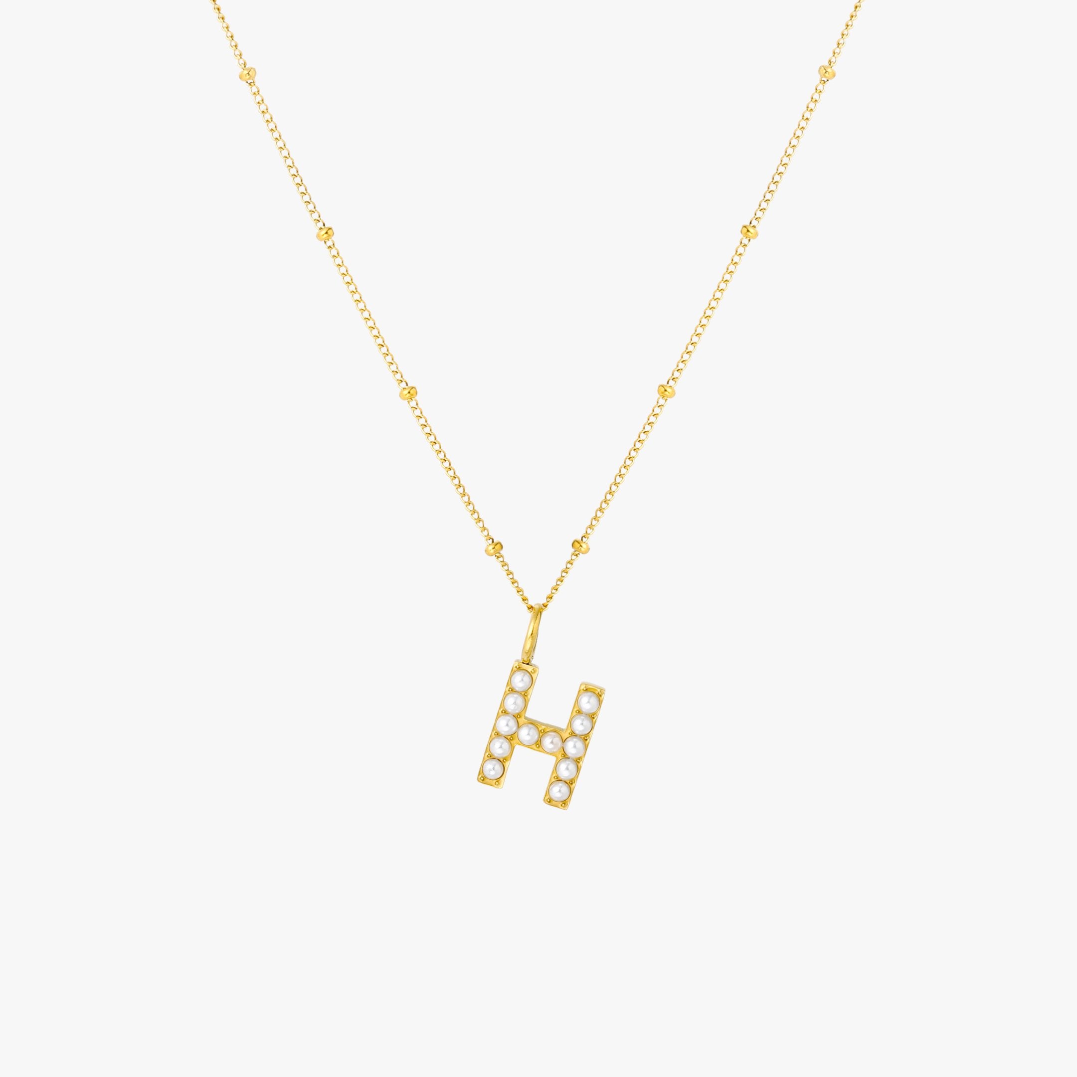 Pearl Initial Necklace - Image 16