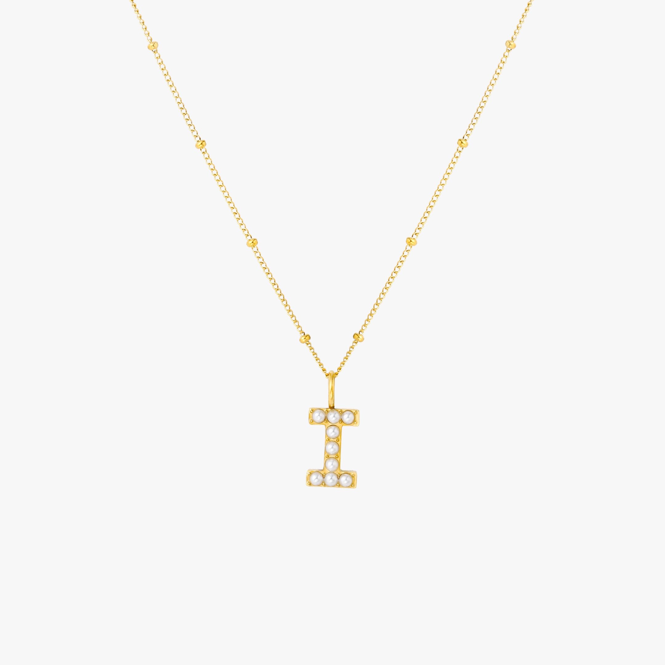 Pearl Initial Necklace - Image 17