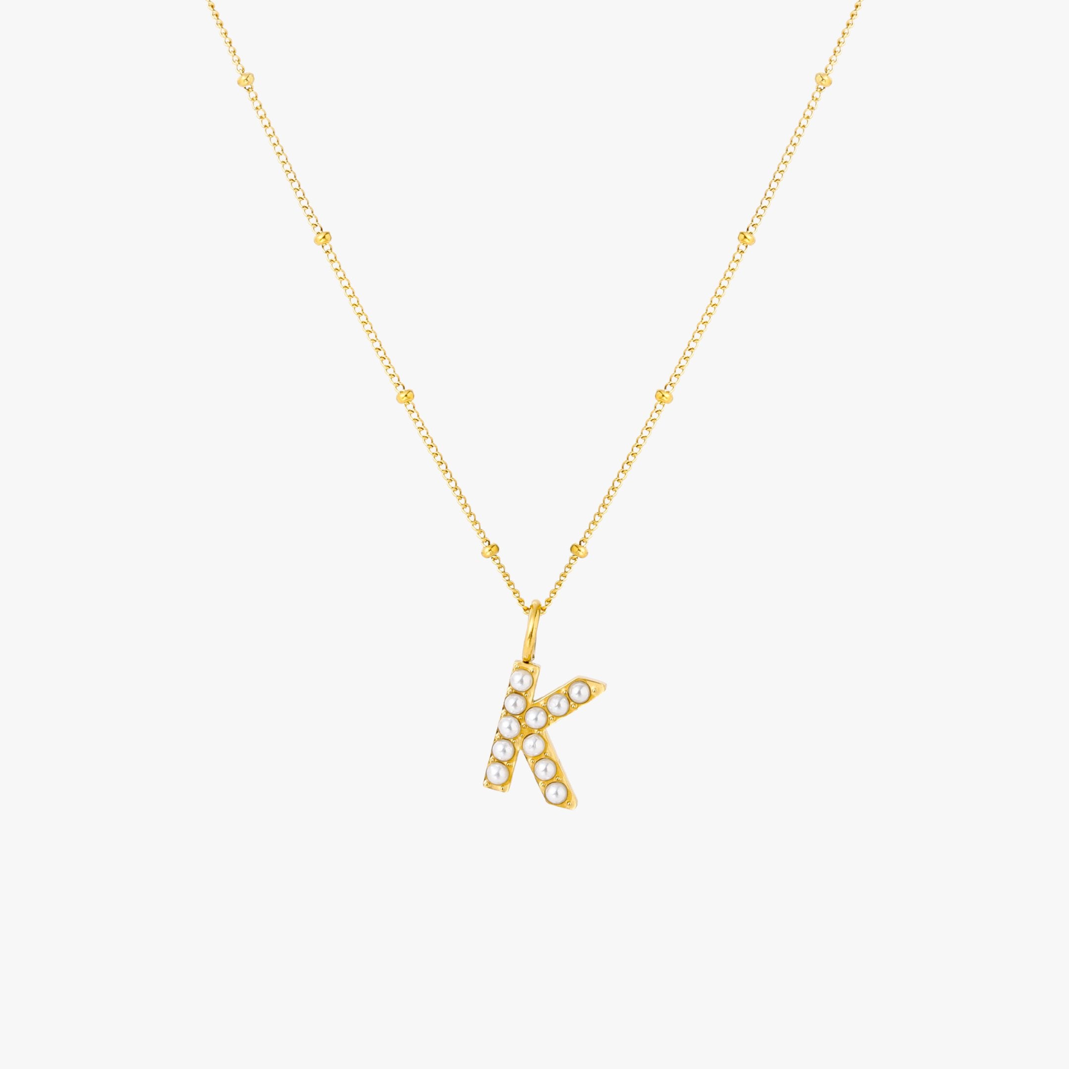 Pearl Initial Necklace - Image 19