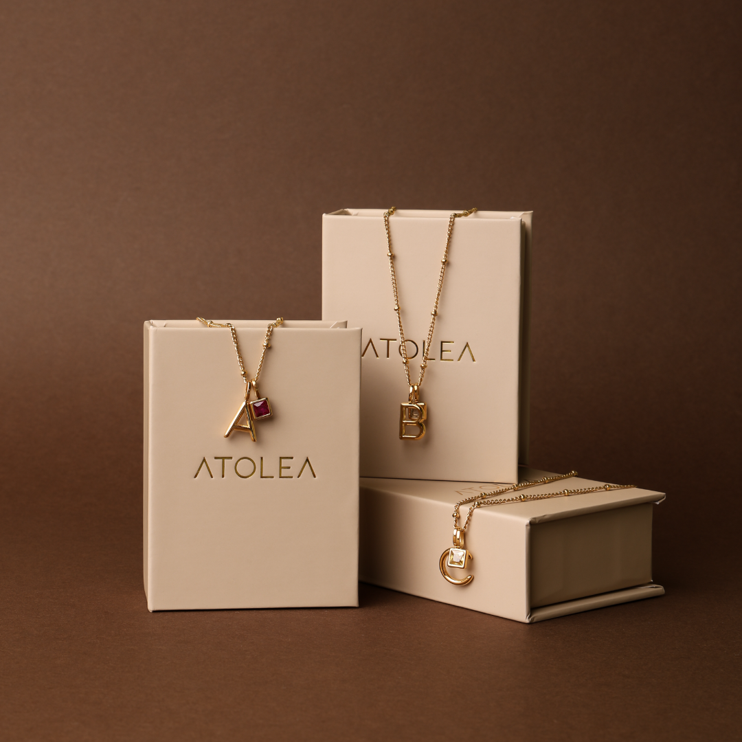 Initial & Birthstone Charm Necklace - Image 24