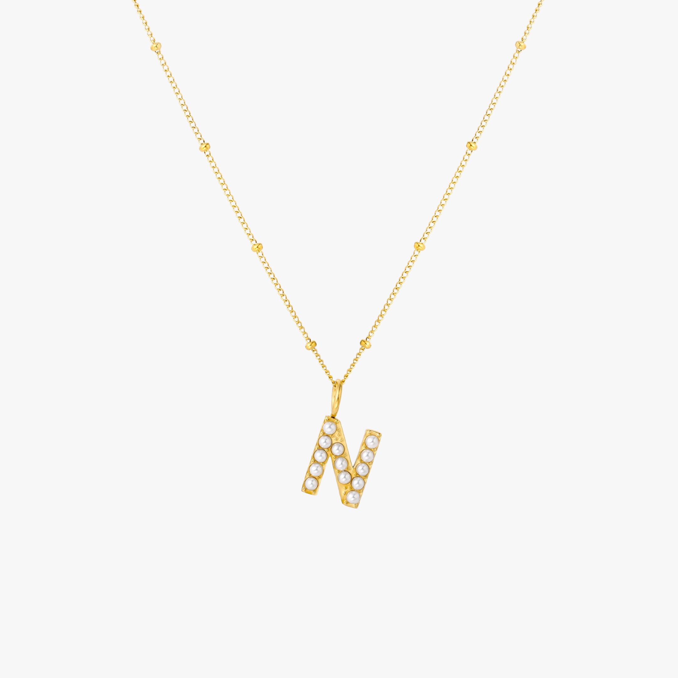 Pearl Initial Necklace - Image 22