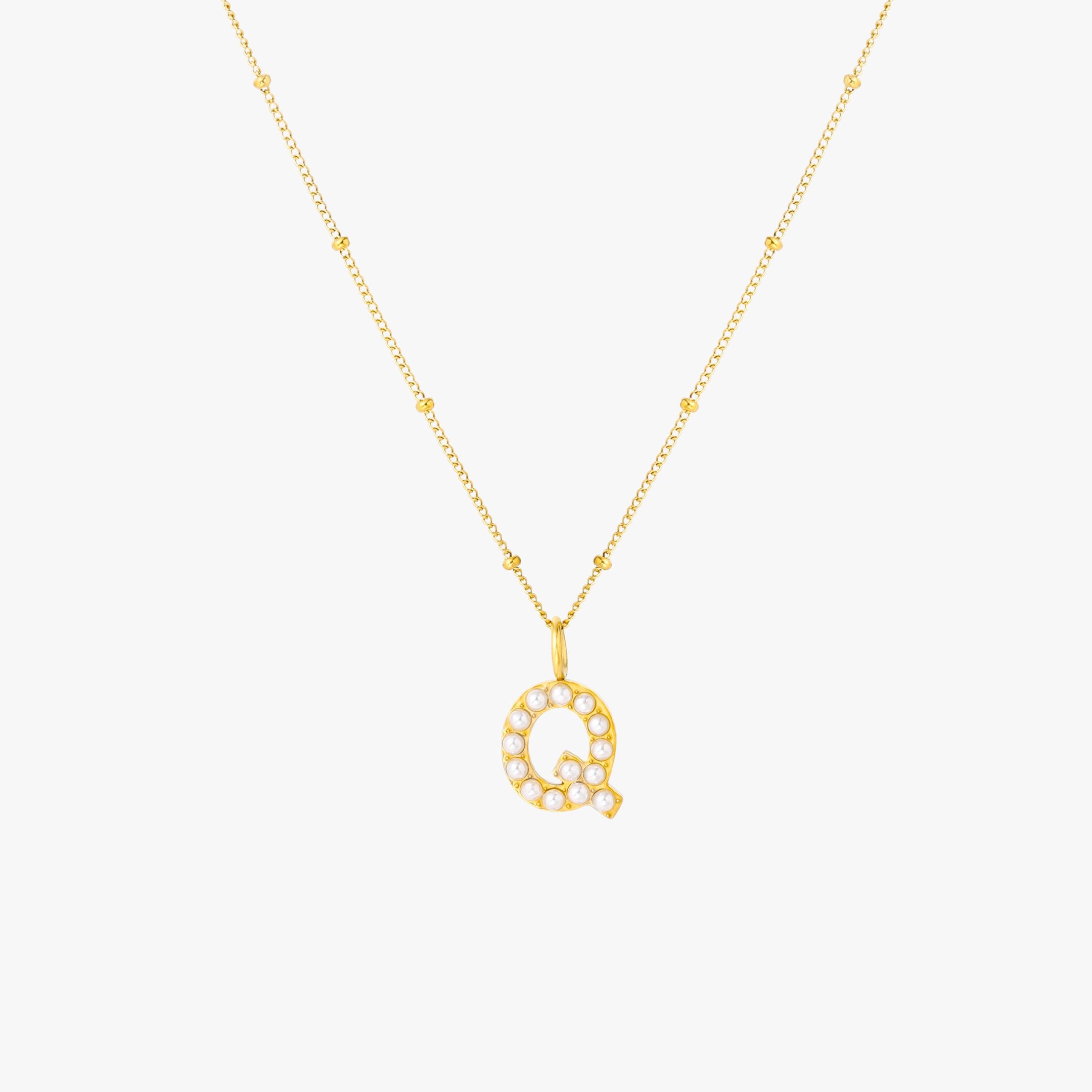 Pearl Initial Necklace - Image 25