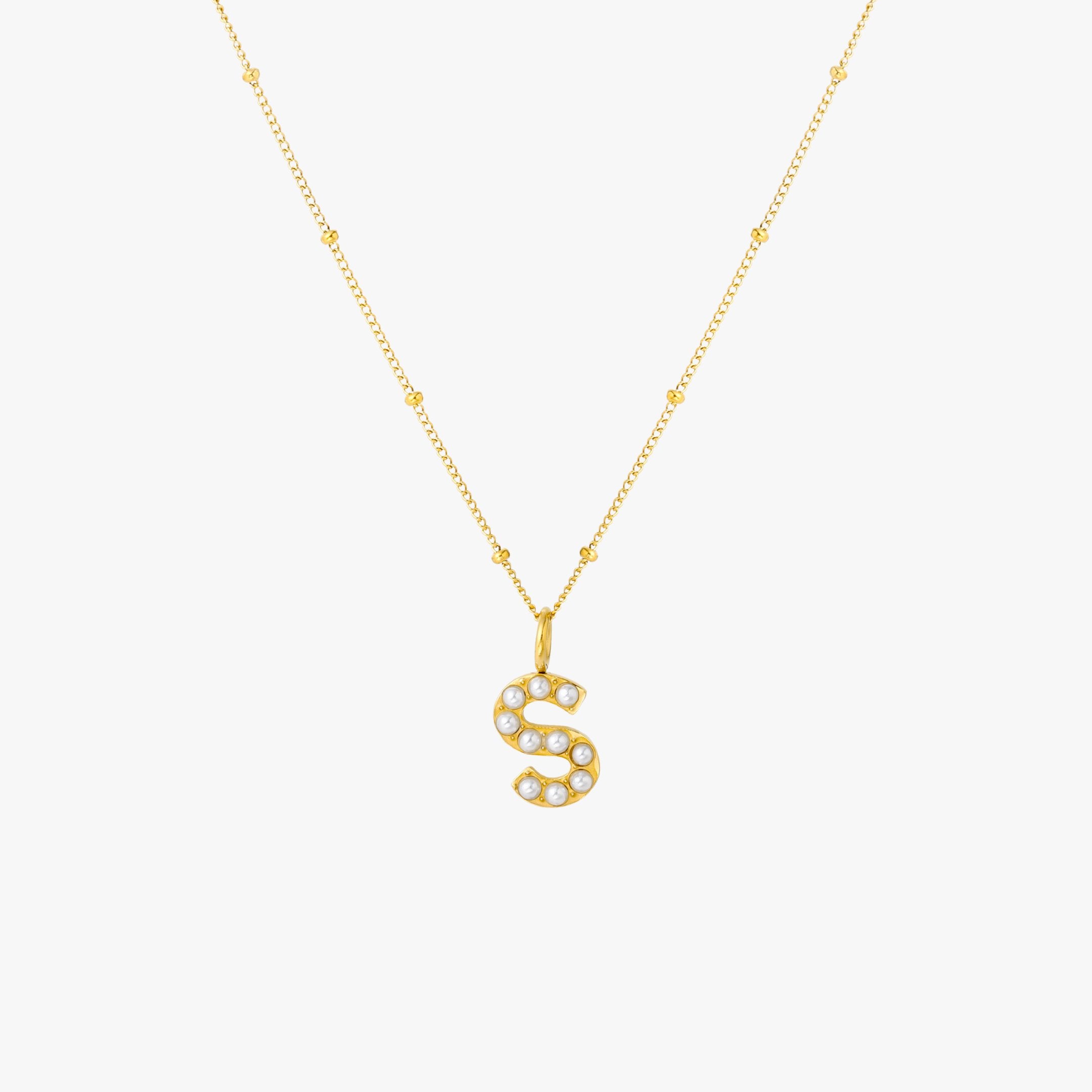 Pearl Initial Necklace - Image 27