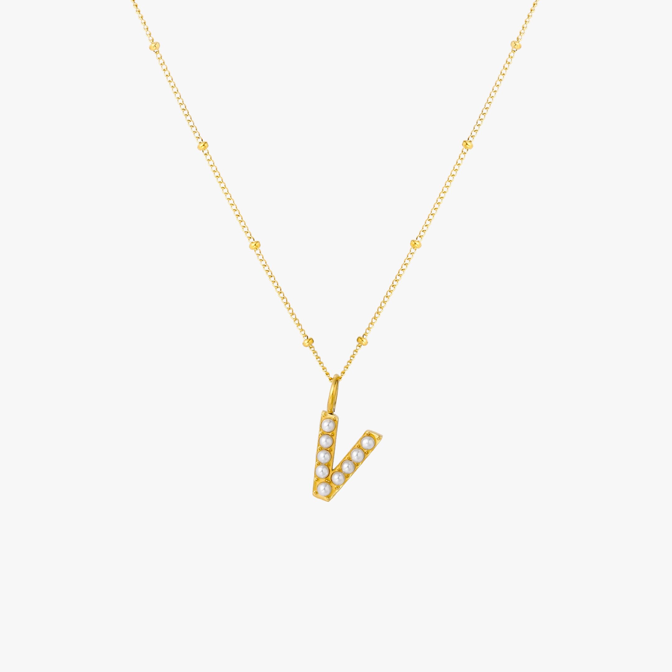 Pearl Initial Necklace - Image 30