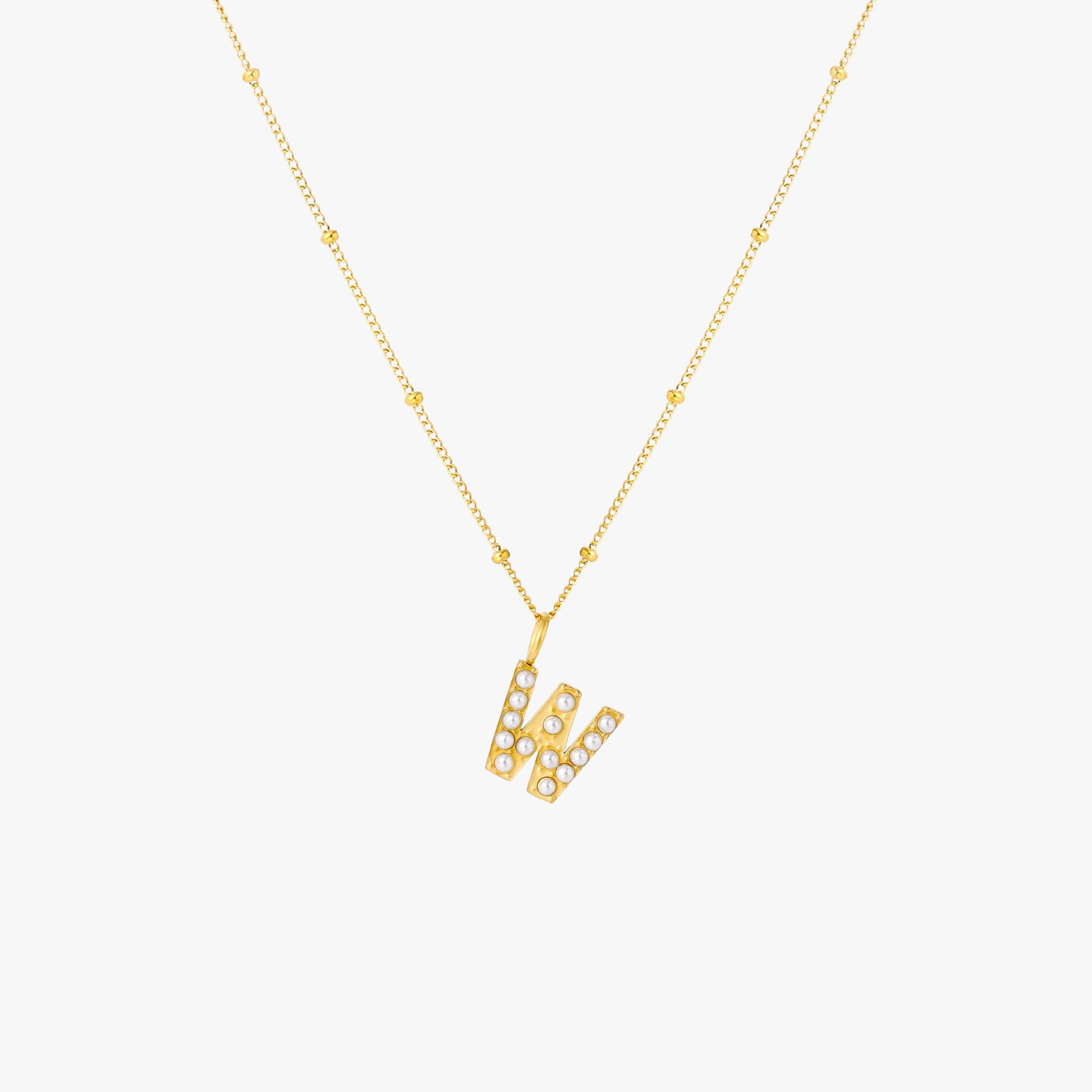 Pearl Initial Necklace - Image 31
