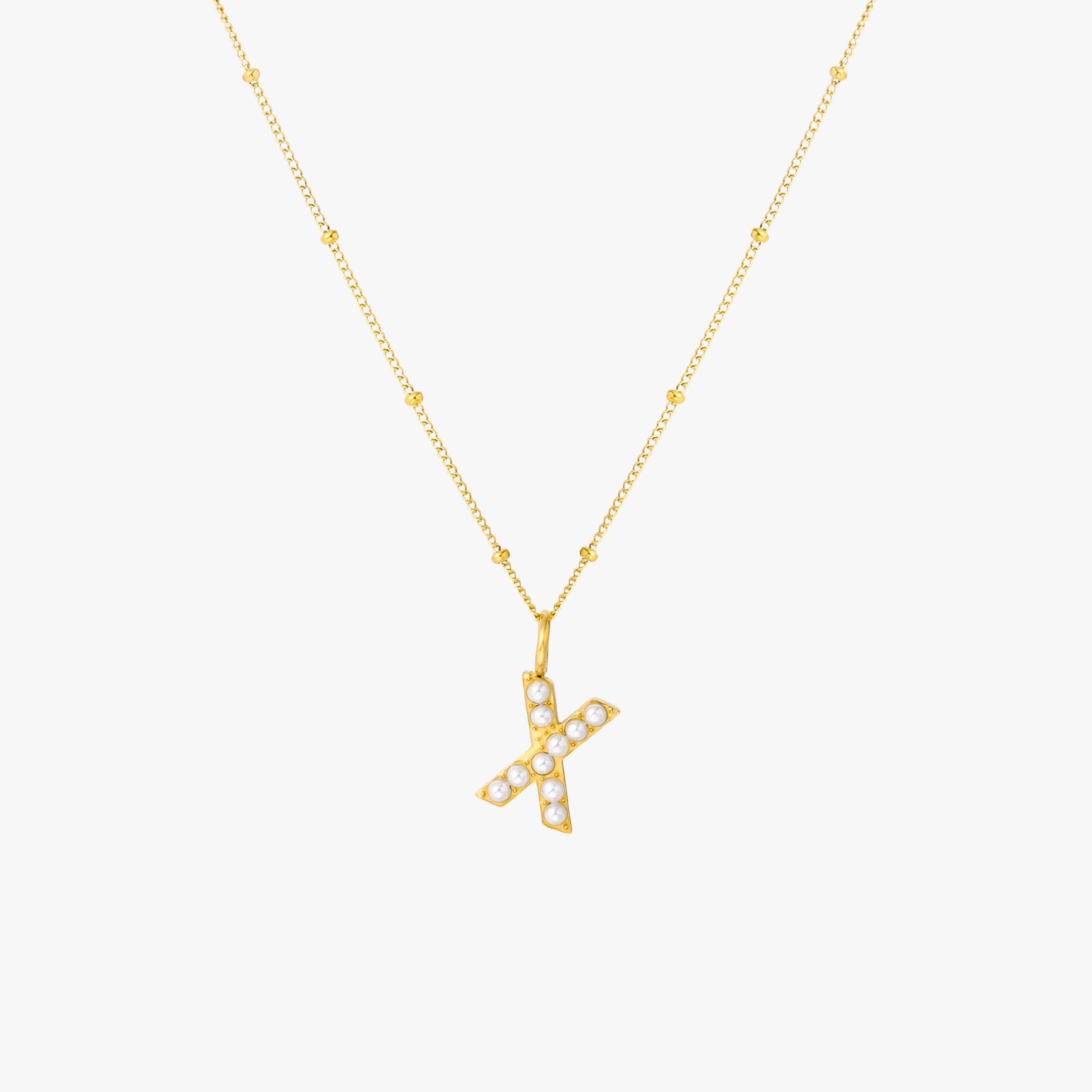Pearl Initial Necklace - Image 32
