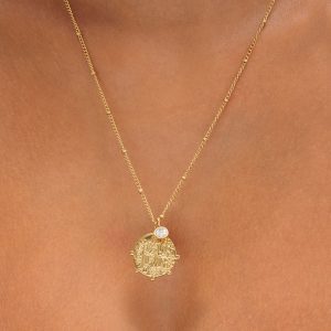 Athena Greek Medallion Necklace