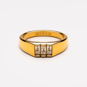 Baguette Signet Ring
