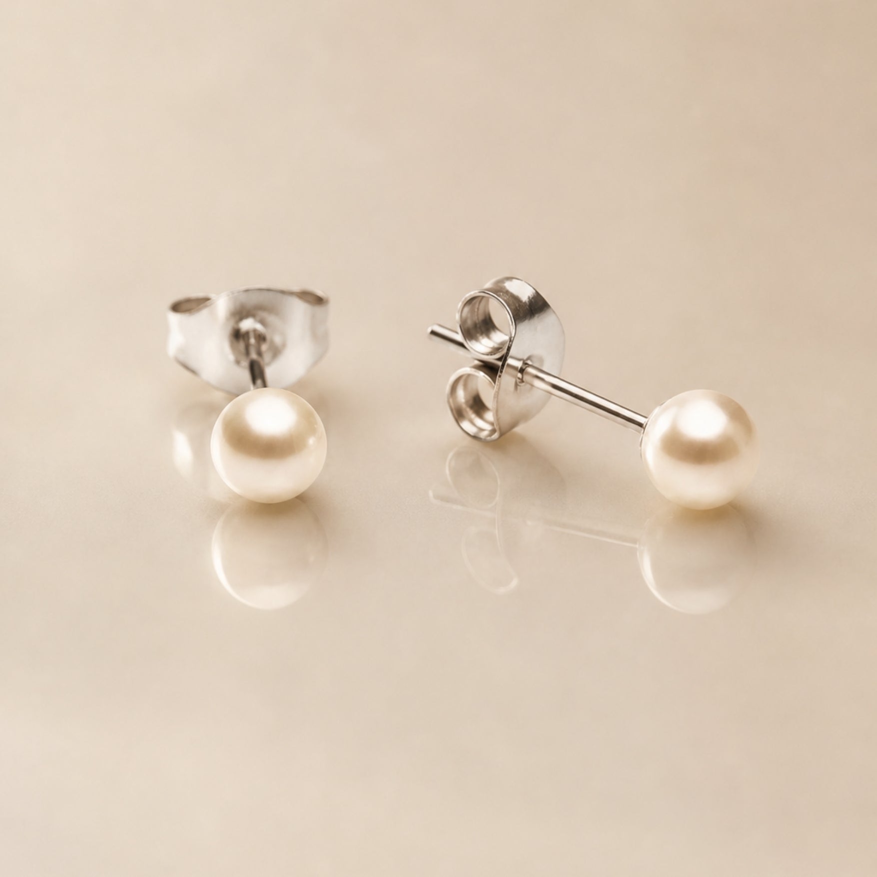 Pearl Stud Earrings - Image 9